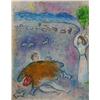 Image 1 : DANCER MARC CHAGALL FANTASTIC ORIGINAL LITHOGRAPH COLORFUL