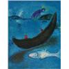 Image 1 : BIBLICAL MARC CHAGALL JONAH & THE WHALE ORIGINAL LITHOGRAPH