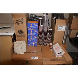LARGE QUANTITY OF COFFEE SUPPLIES
