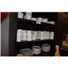 Image 1 : 3 SHELVES OF PLATE WARE & COFFEE CUPS