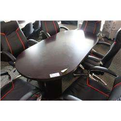 MAHOGANY 6FT BOARDROOM TABLE