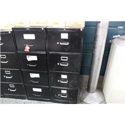 BLACK 4 DRAWER LEGAL FILE CABINET