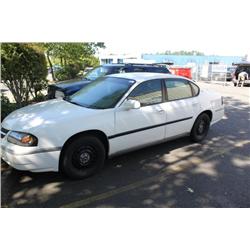 2001 WHITE CHEVROLET IMPALA 4DR SEDAN