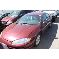 2001 RED CHRYSLER INTREPID SE SEDAN