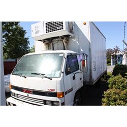 1991 WHITE GMC 4000 CUBE VAN