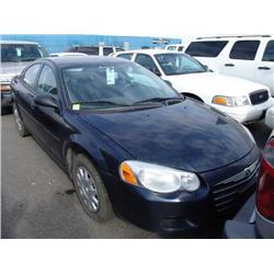 2004 BLUE CHRYSLER SEBRING LX SEDAN