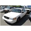 Image 1 : 2008 WHITE FORD CROWN VICTORIA POLICE SERIES 4DR