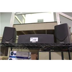 SET OF 3 MISSION SURROUND SOUND SPEAKERS