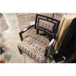 ESPRESSO PATTERNED OCCASIONAL CHAIR