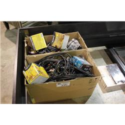 2 BOXES OF ASSORTED CABLES