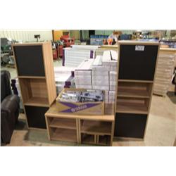 SANDY BIRCH 6 PIECE ENTERTAINMENT UNIT
