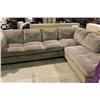 Image 1 : GREY MICROFIBRE 6 SEAT SECTIONAL