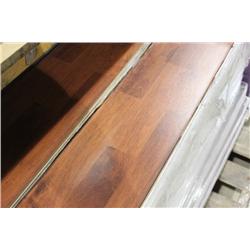 MAHOGANY 3 STRIP GLUELESS LAMINATE FLOORING