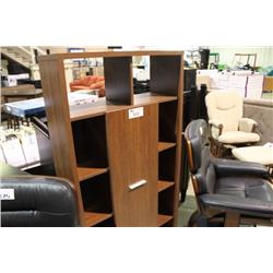 CHERRY SINGLE DOOR MODERN BOOKSHELF