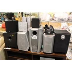LARGE LOT OF SPEAKERS & SUBWOOFERS