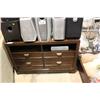 Image 1 : 4 DRAWER WALNUT ENTERTAINMENT STAND