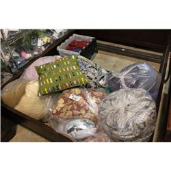 LOT OF PILLOWS & SHEETS