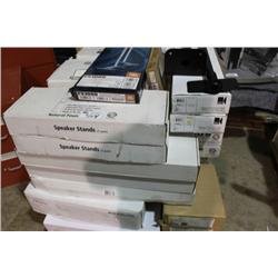 PALLET OF ASSORTED STANDS
