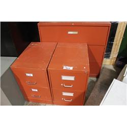 6 METAL FILE CABINETS