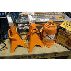 BOTTLE JACKS AND JACK STANDS
