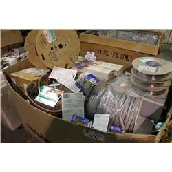 LARGE BIN OF ASSORTED HARDWARE ITEMS