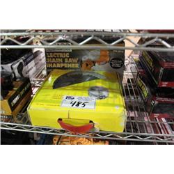 CHAINSAW SHARPENER AND BLADES