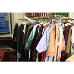 RACK OF ASSORTED CLOTHING