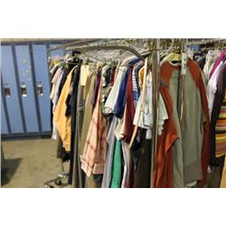 RACK OF ASSORTED CLOTHING