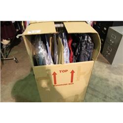 BOX OF ASSORTED CLOTHING