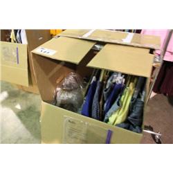 BOX OF ASSORTED CLOTHING