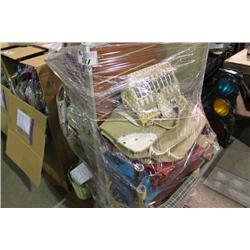 MOBILE RACK OF PURSES AND MISC