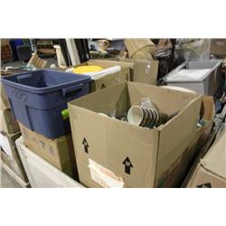 BIN OF SET DEC ITEMS -  BIN NO GO