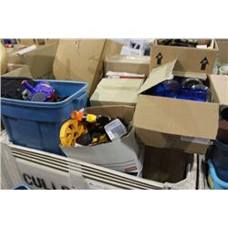 BIN OF SET DEC ITEMS -  BIN NO GO