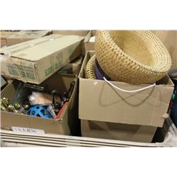 BIN OF SET DEC ITEMS -  BIN NO GO