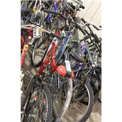 RED SUPERCYCLE FULL AND BLUE APPOLO TOUR BIKE