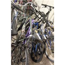 GREEN BALANCE MOUNTAIN AND PURPLE NORCO KIDS BIKE