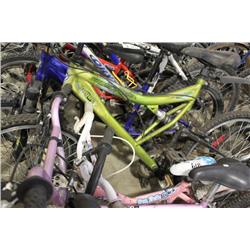 PINK DREAM KIDS BIKE AND GREEN SUPERCYCLE FULL