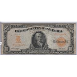 $10 GOLD CERTIFICATE 1907 TOUGHER DATE