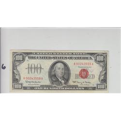 $100 1966 RED SEAL LEGAL TENDER