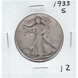 1933 S WALKING LIBERTY HALF