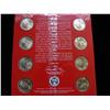 Image 2 : US MINT 2010 $1 COIN SET P AND D (8) DOLLARS