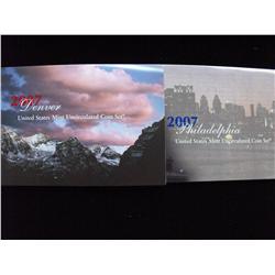 2007 COMPLETE P & D MINT SETS