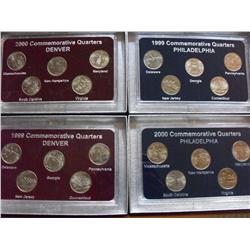 1999 & 2000 P AND D COMMEMORATIVE QUARTER SETS