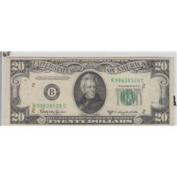 $20 GREEN SEAL 1950 D