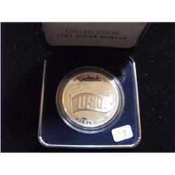 $1 SILVER USO COMMEMORATIVE UNC 1991