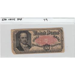 50 CENT FRACTIONAL CURRENCY 5TH ISSUE