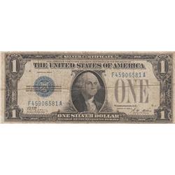 $1 FUNNY BACK SILVER CERTIFICATE 1928 A