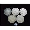 Image 1 : 5 MORGAN SILVER DOLLARS