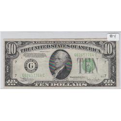 $10 GREEN SEAL 1934 C