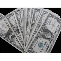 17 SILVER CERTIFICATES 1935 & 1957 DATES